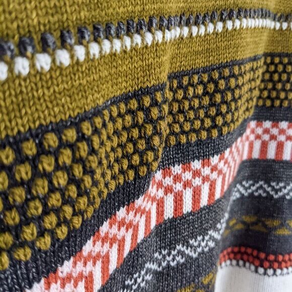 Vintage daddy dad granddad 80s 90s cotton sweaters abstract print XL @M - Picture 6 of 10